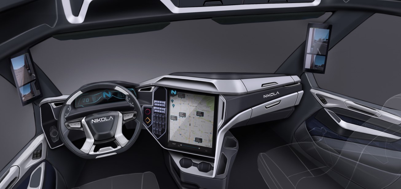 2021 Nikola Tesla Truck Interior